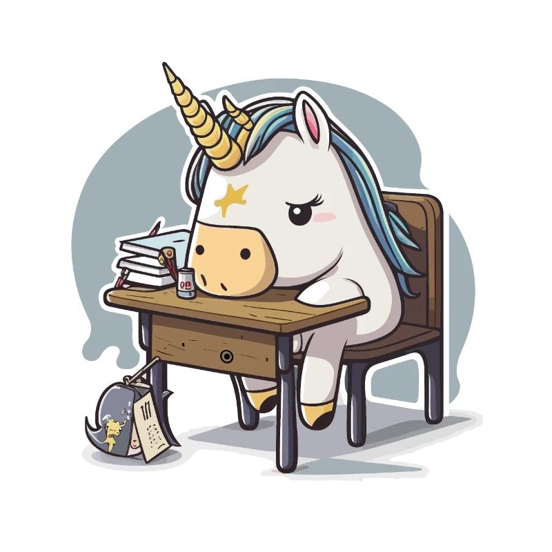 Einhorn-Studentin