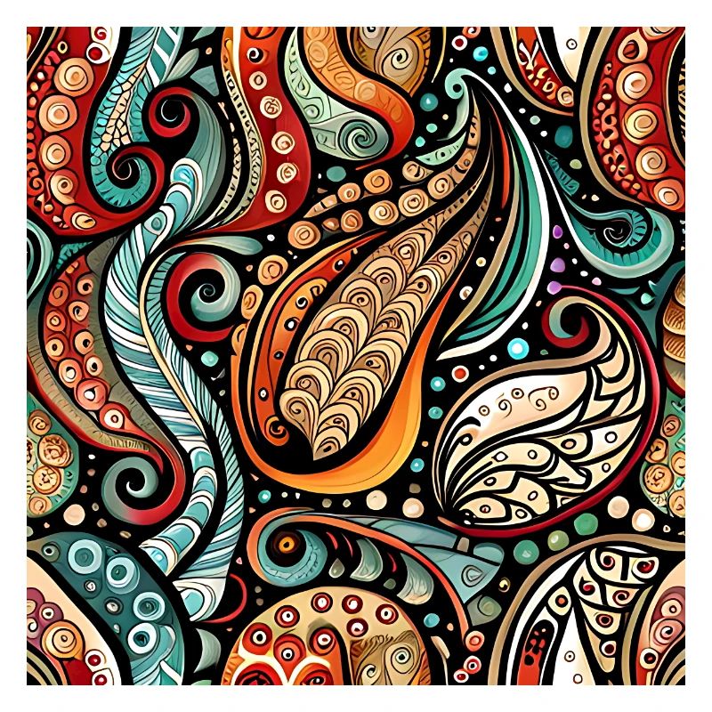Zentangle Paisley Pattern