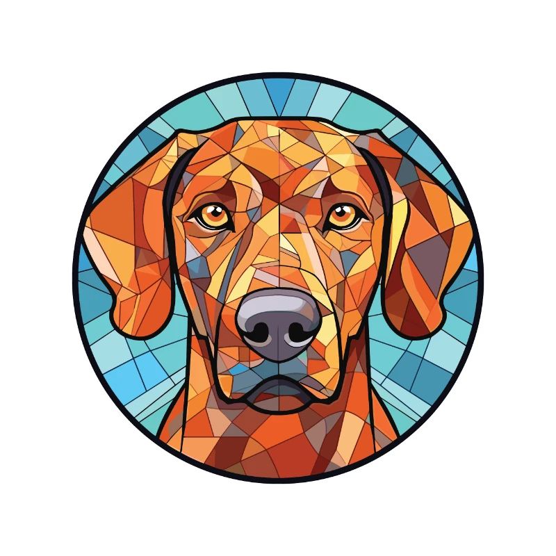 Rhodesian Ridgeback Hunderasse buntes Aquarell