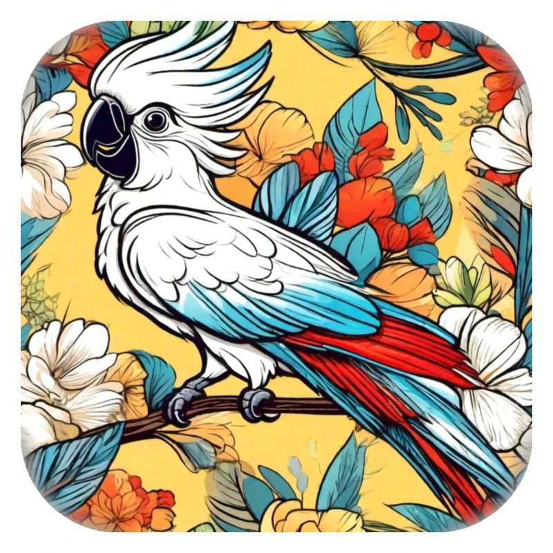 perroquet cacatoès mignon