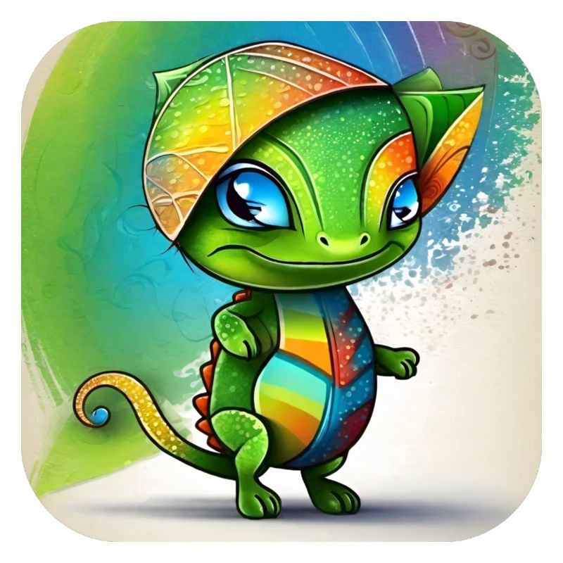 Caméléon mignon