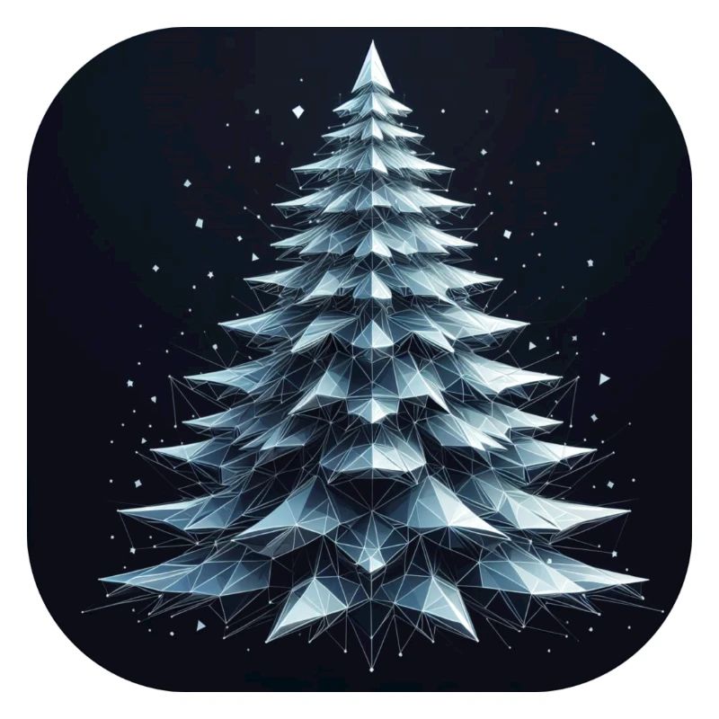 Weihnachtsbaum Tannenbaum Polygone Grün