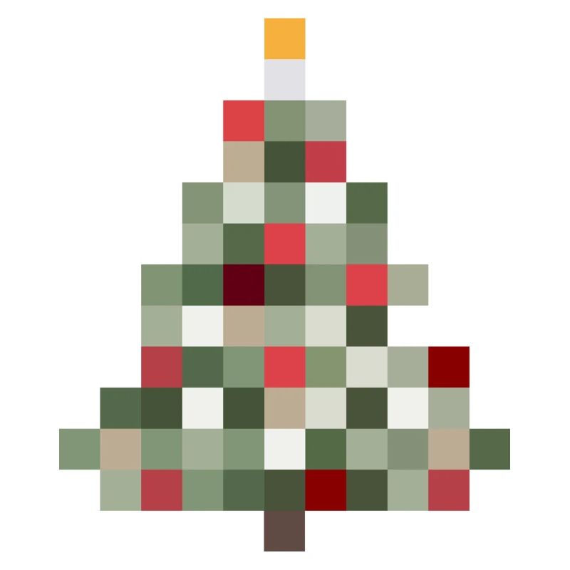 8-Bit Retro Tannenbaum Xmas