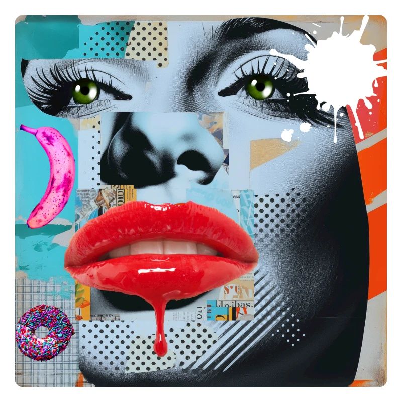 Bunte Collage Pop Art