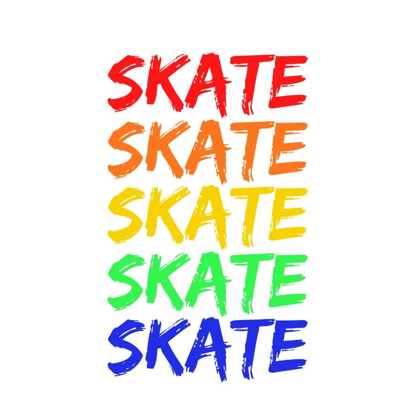 Rainbow Skate Lettering