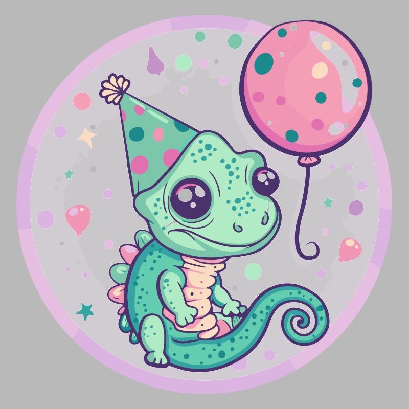 Caméléon Anniversaire Bébé