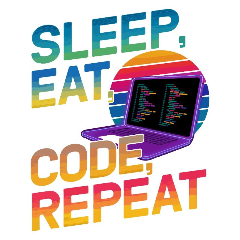 Sleep Eat Code Repeat Geschenk für Coder