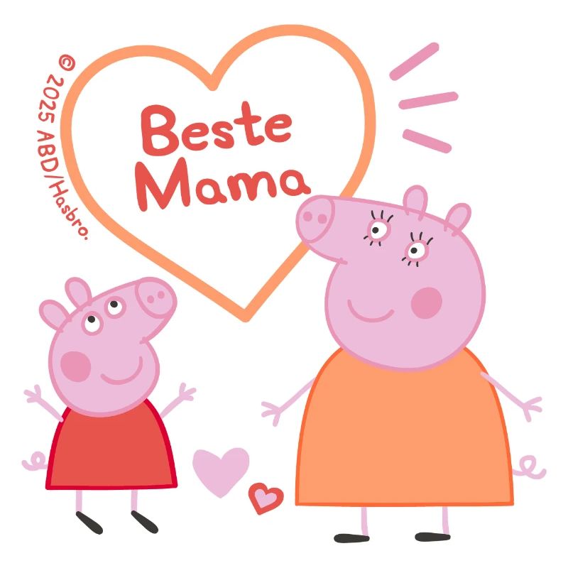 Peppa Pig Design Beste Mama Mit Peppa & Mama Wutz