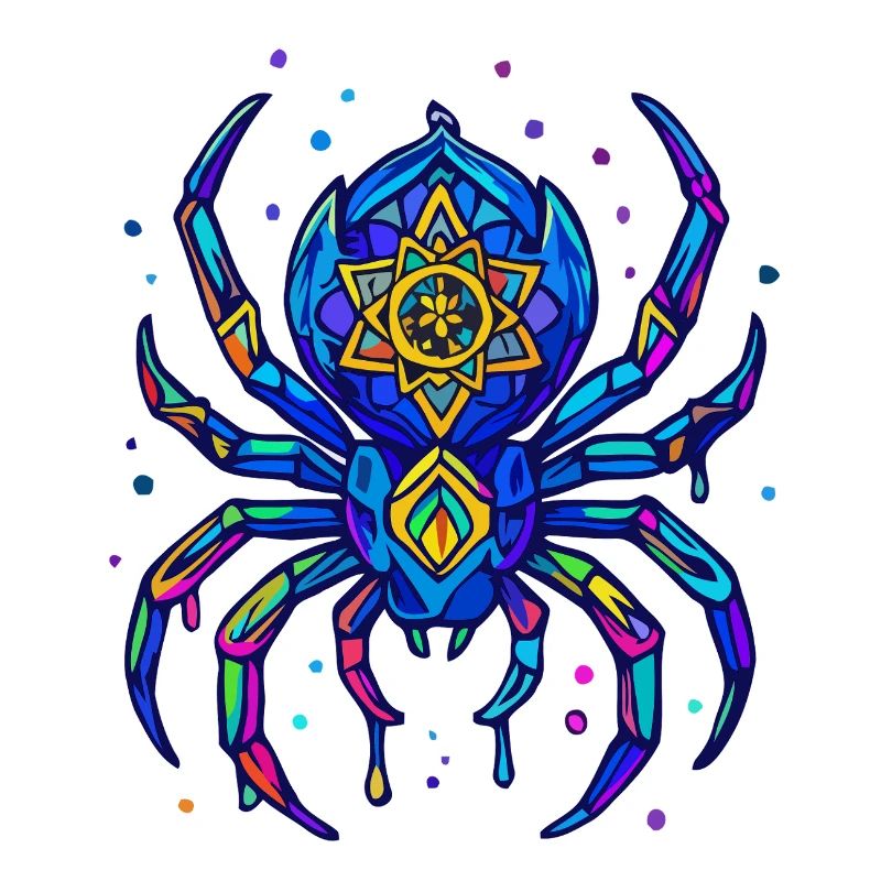 Neon Spinne