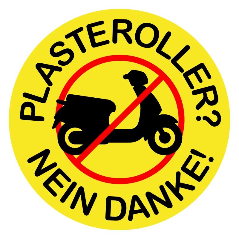 Plasteroller? Nein Danke! (3-farbig)