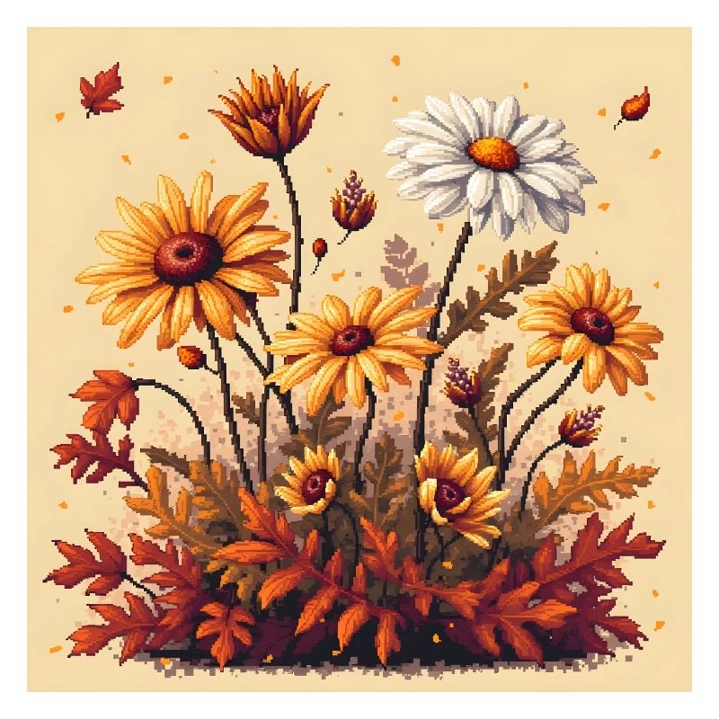 8 bits Floraison d’automne