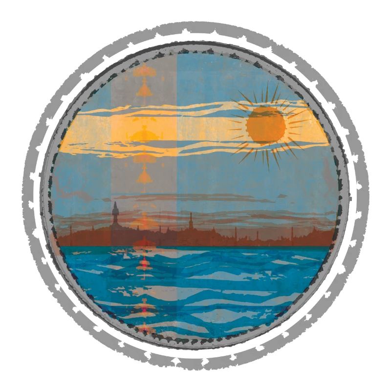 Coucher de soleil sur l’eau