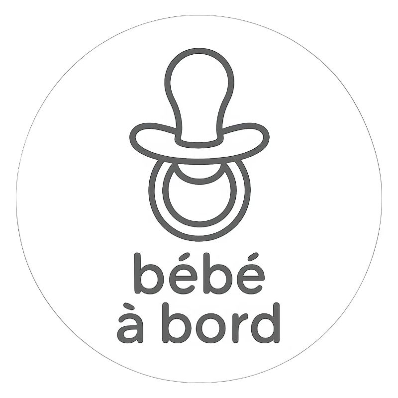 Bébé à bord Pacifier Silhouette