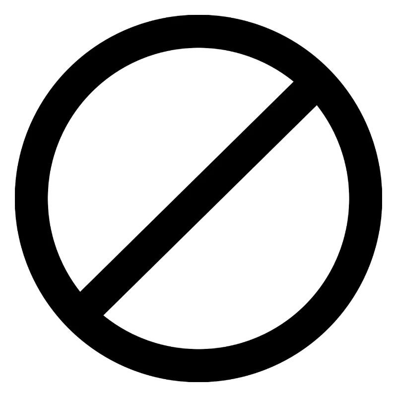 Not Allowed Sign