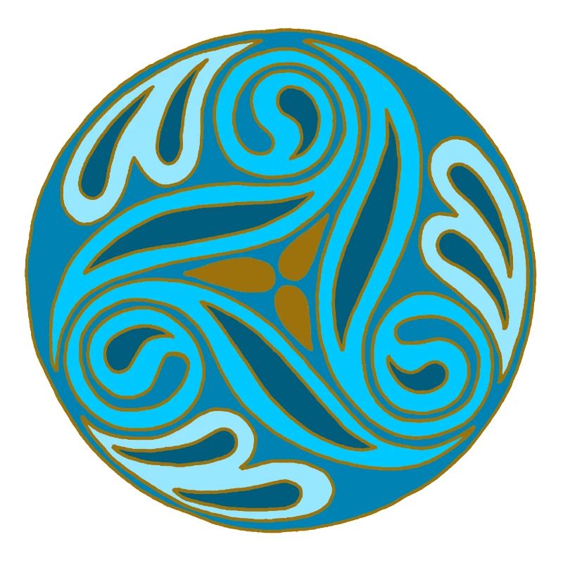 Sphère celte Bleue