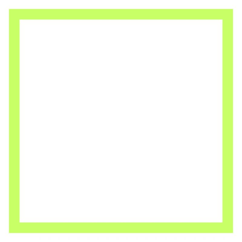 Black square with neon frame