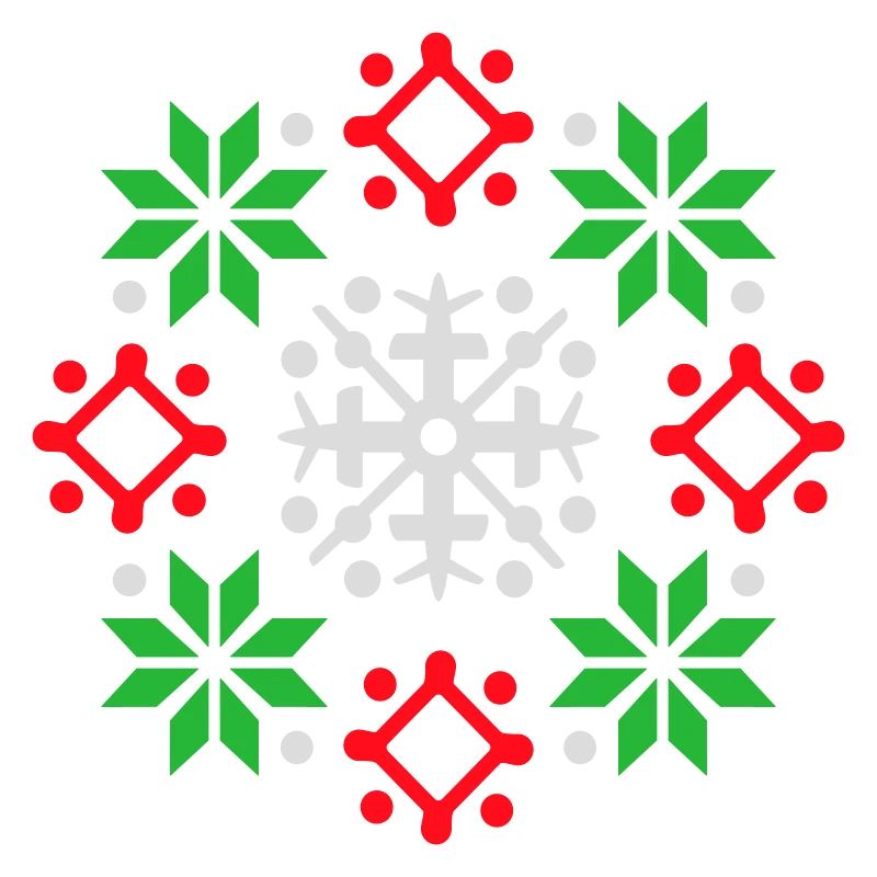 flocons de neige motif Noël pull neige