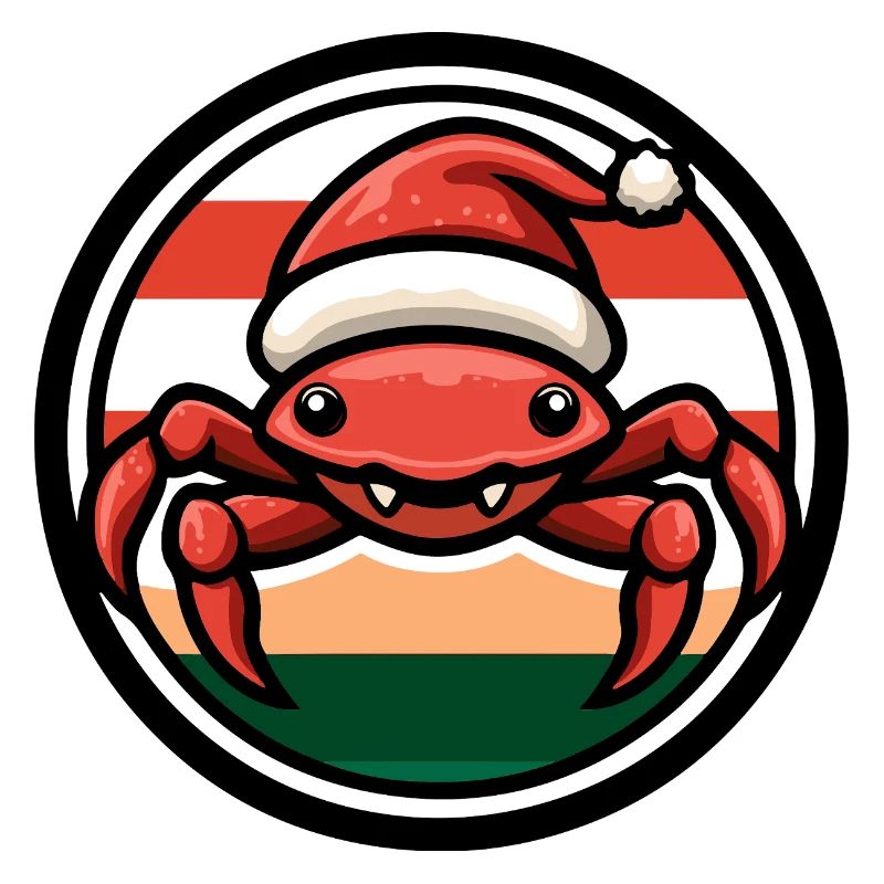Weihnachtskrabbe im Feststil