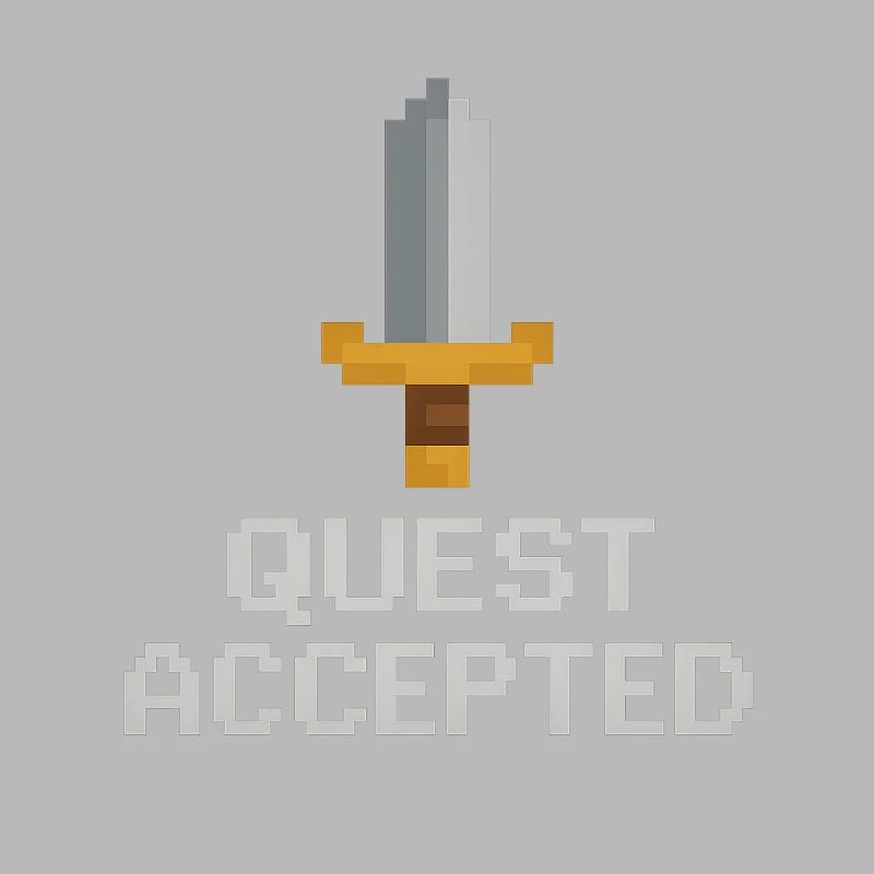 Quest Accepted Pixel Sword