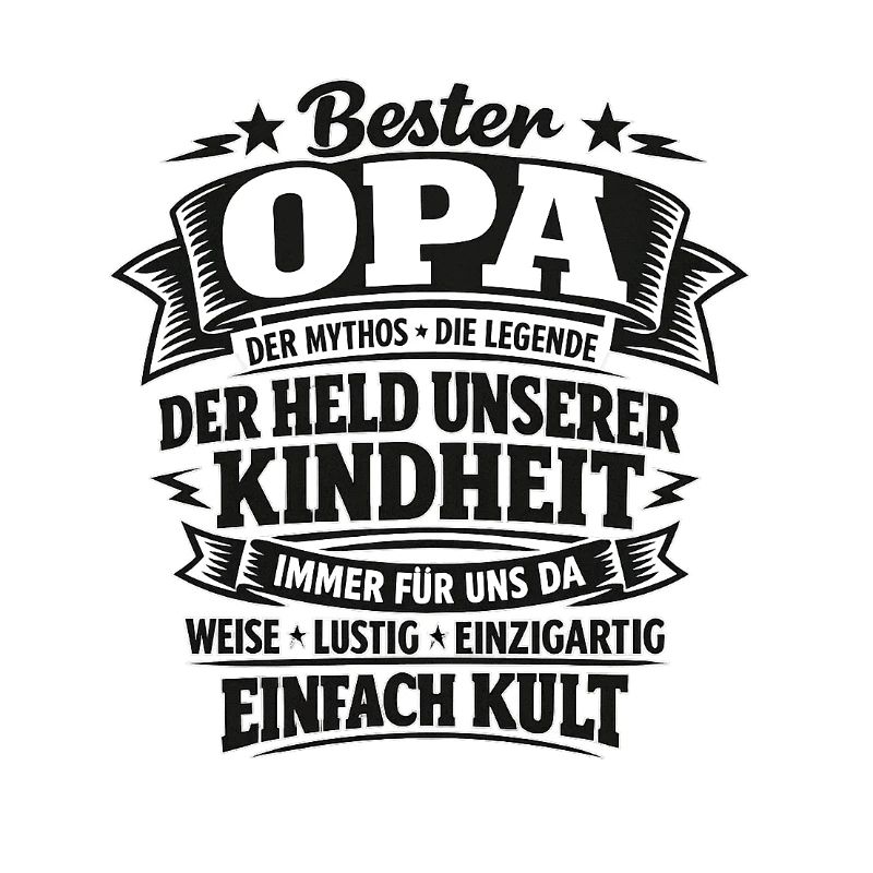 Bester Opa Held der Kindheit