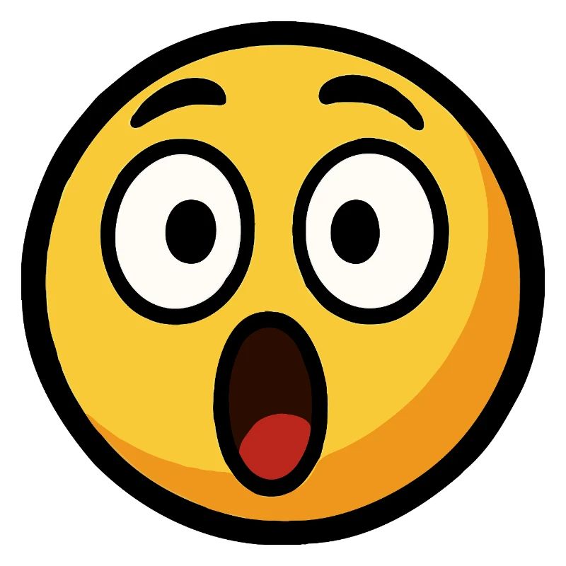 Scared Emoticon Pronounced Face