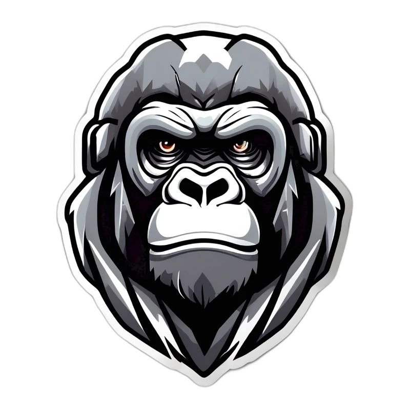 Gorilla-Krieger-Grafik