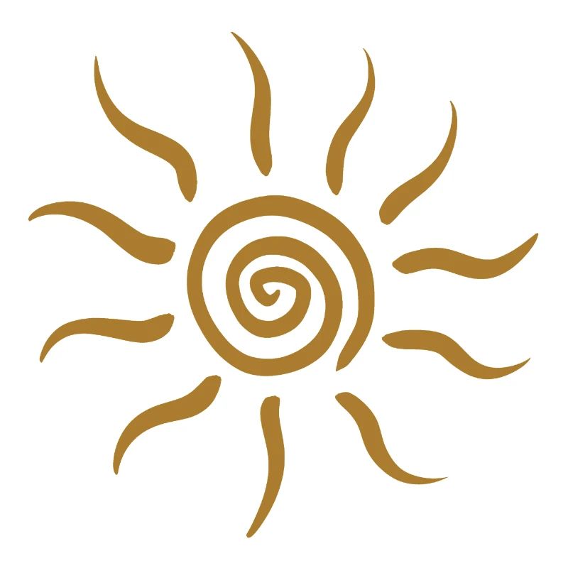 Éclaboussure de Soleil en Spirale Dorée