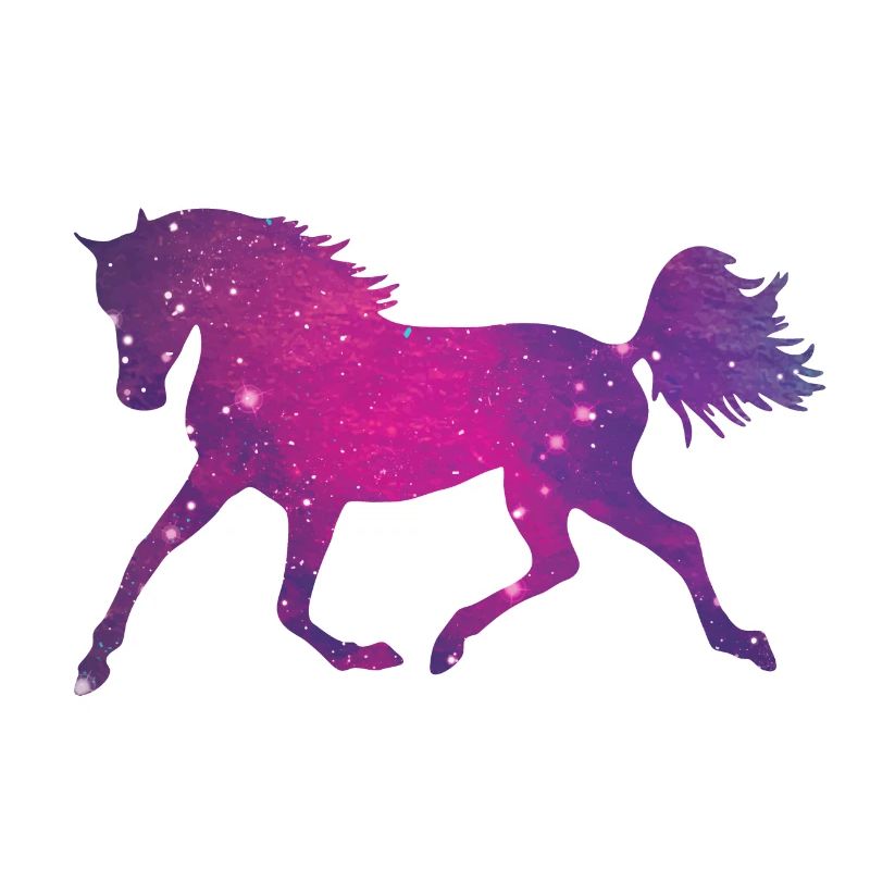 Pferd Silhouette Galaxy Space Universum