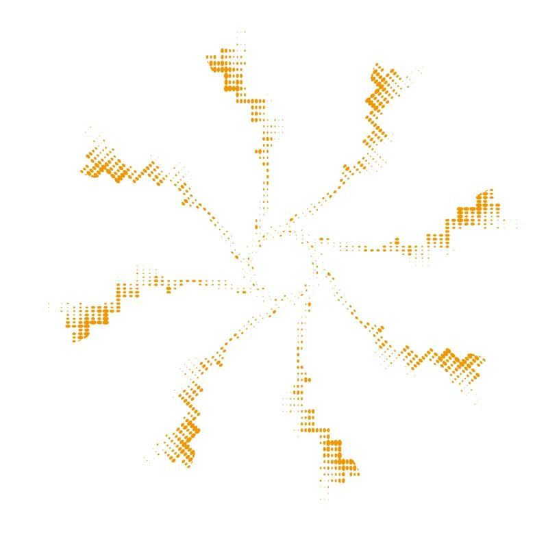 Pixel de feux d’artifice Éolienne gyroscopique