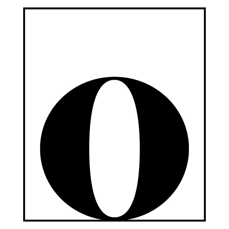 Buchstaben-Alphabet o