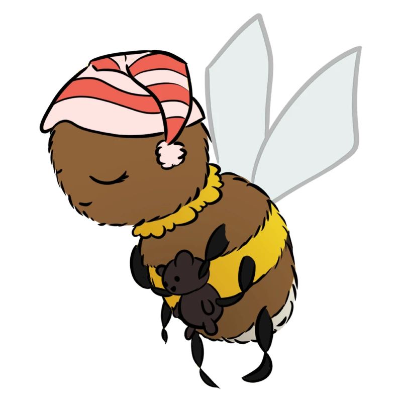 Bébé bourdon endormi