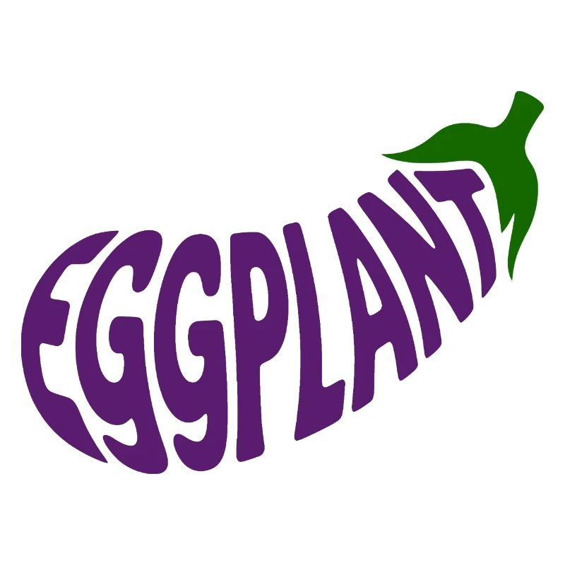 Eggplant - Cool Vegetable Logo