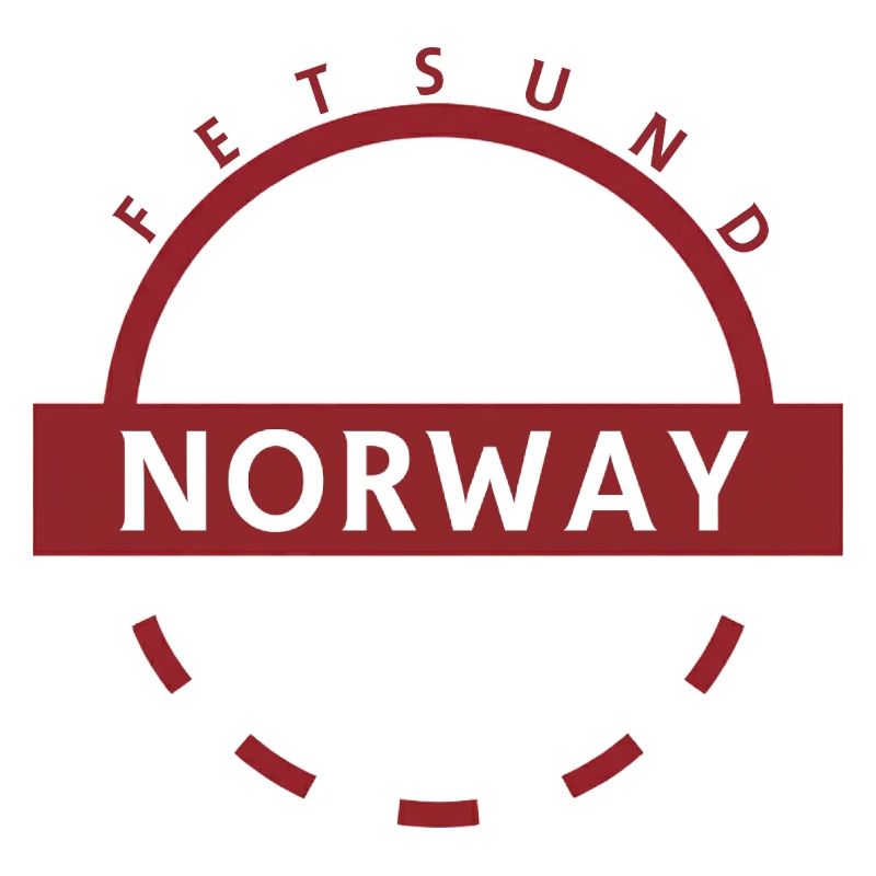 Norwegen Rundes Emblem mit Ländername