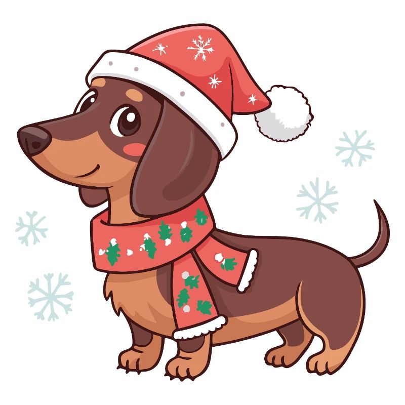 Dachshund Noël Chaleureux