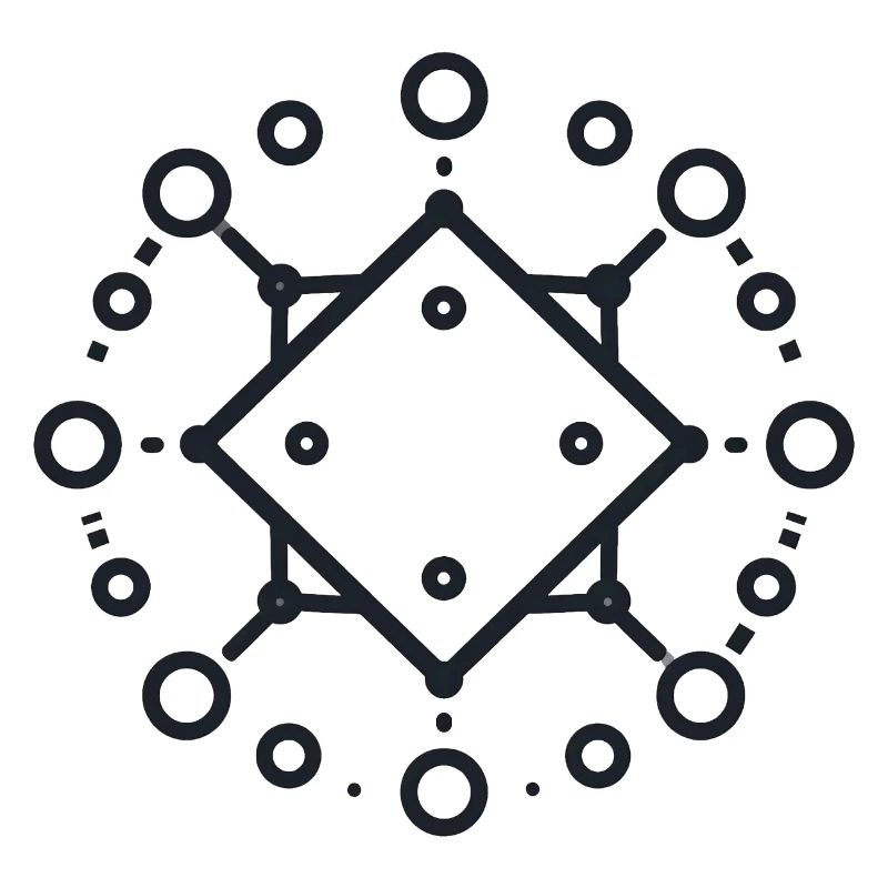 Mandala géométrique en diamant