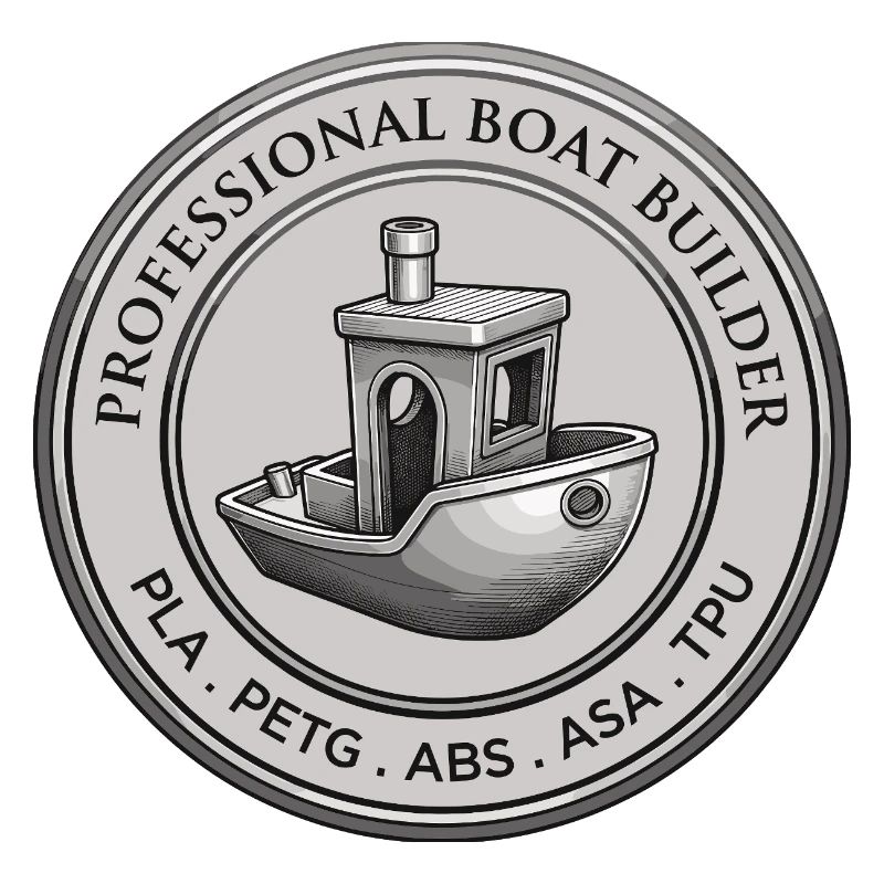Constructeur professionnel de bateaux – Emblème d’impression 3D