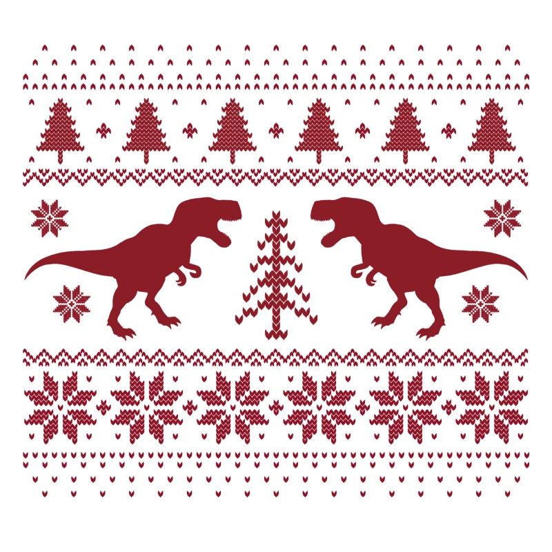 Dinosaurier-Weihnachtspullover