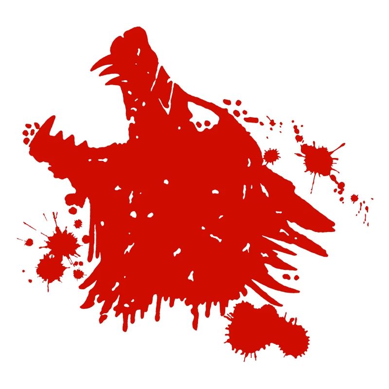 Howling red wolf