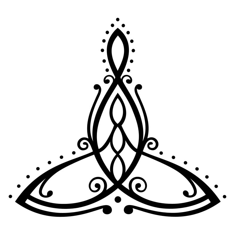 Symbole de la maternité celtique Mère avec trois enfants