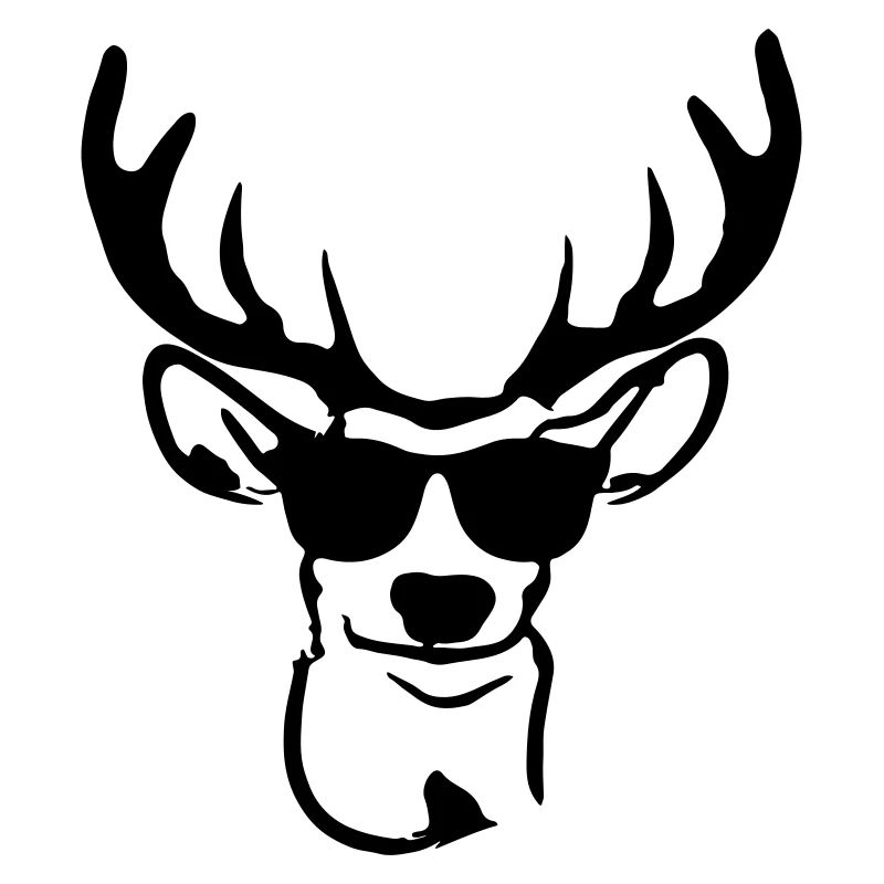Cerf avec lunettes de soleil