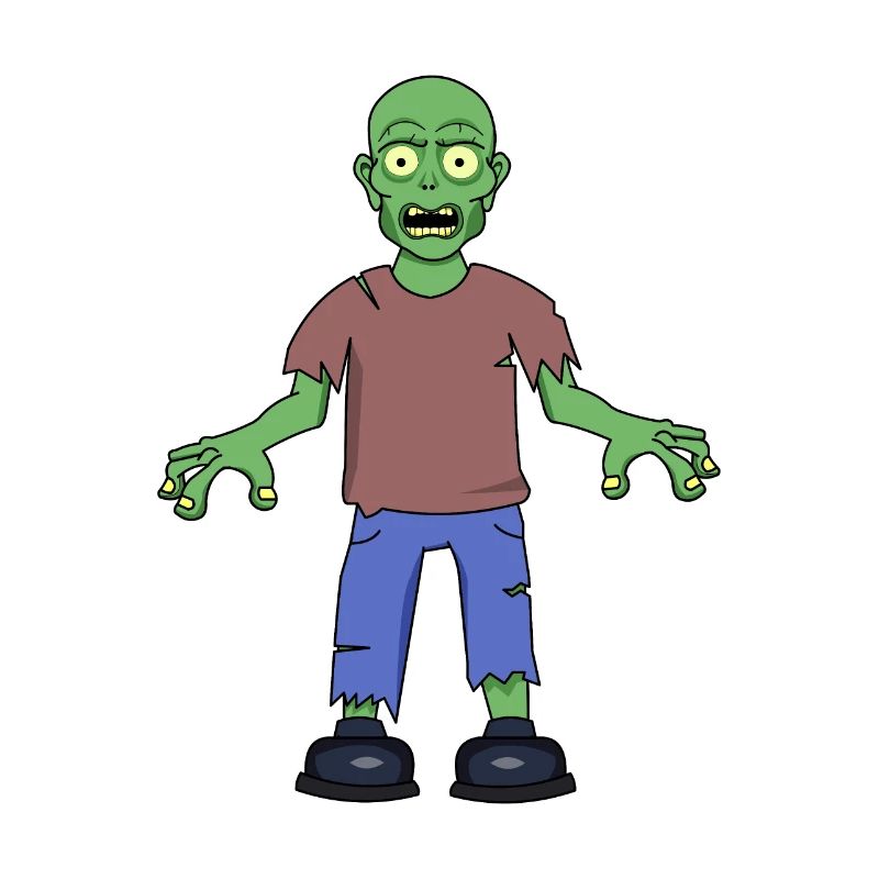 Scared Zombie