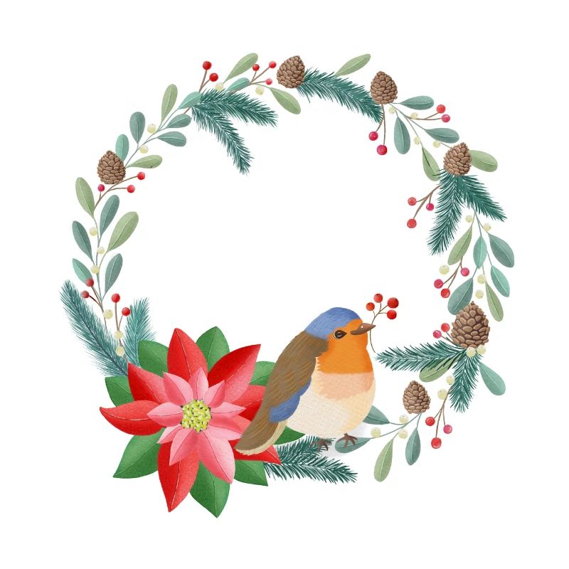 Weihnachtskranz personalisierbar mit deinem Text