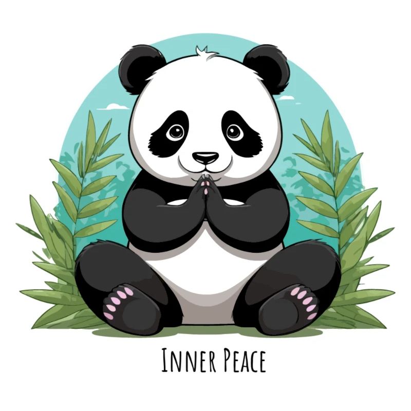 Inner Peace – Meditating Panda