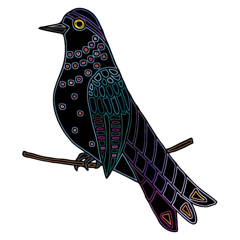 Bunter Vogel