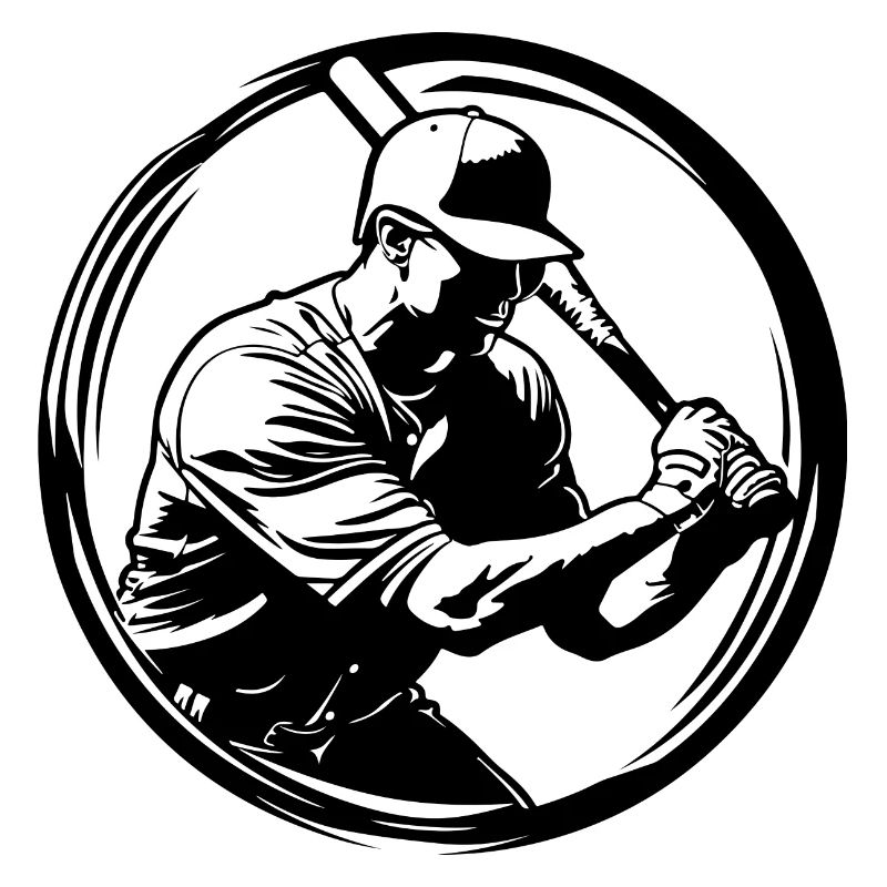Baseball Mann Silhouette
