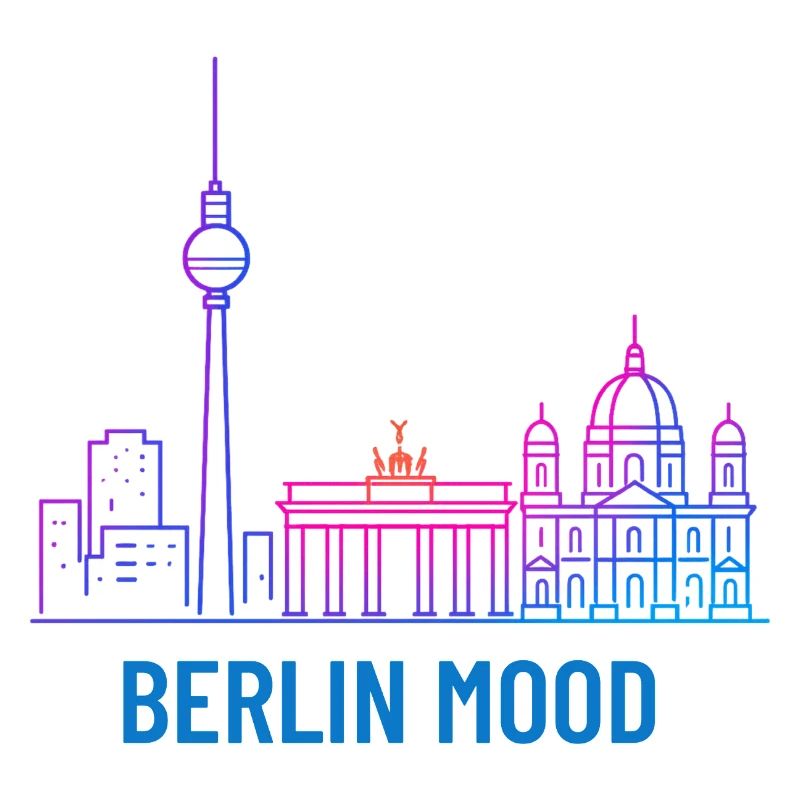 Berlin Mood Neon Skyline