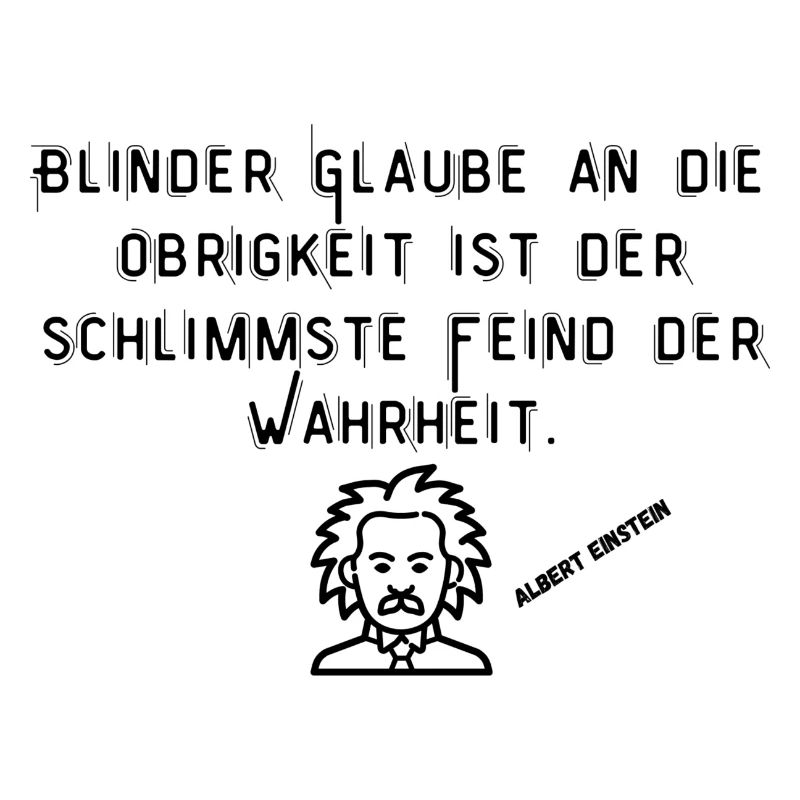 Der blinde Glaube = der schlimmste Feind. 1stein