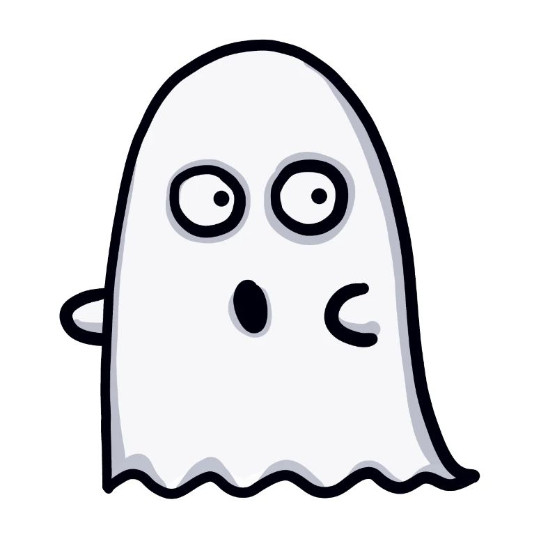 frightened ghost