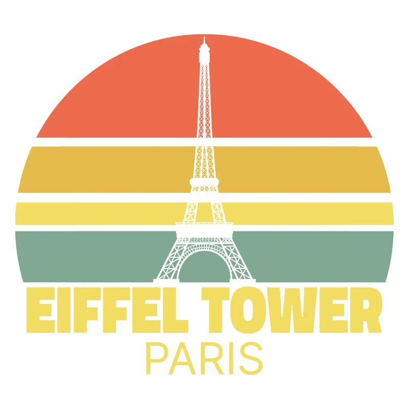 Eiffelturm Paris Retro Silhouette