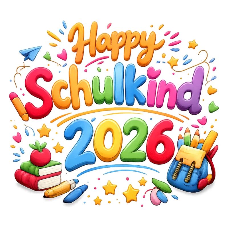 Happy Schulkind 2026 Einschulung Geschenk